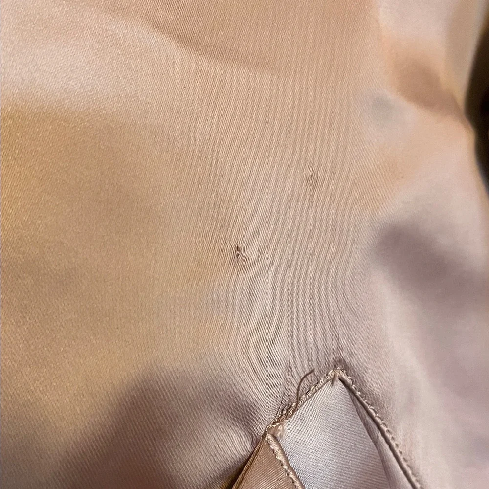 Satiny Dusty Pink Bomber Jacket - Picture 8 of 11